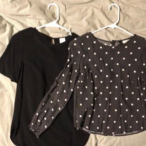 Lot of Two H&M Work Blouses